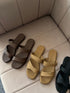 Summer Double Straps Slid-On Sandals